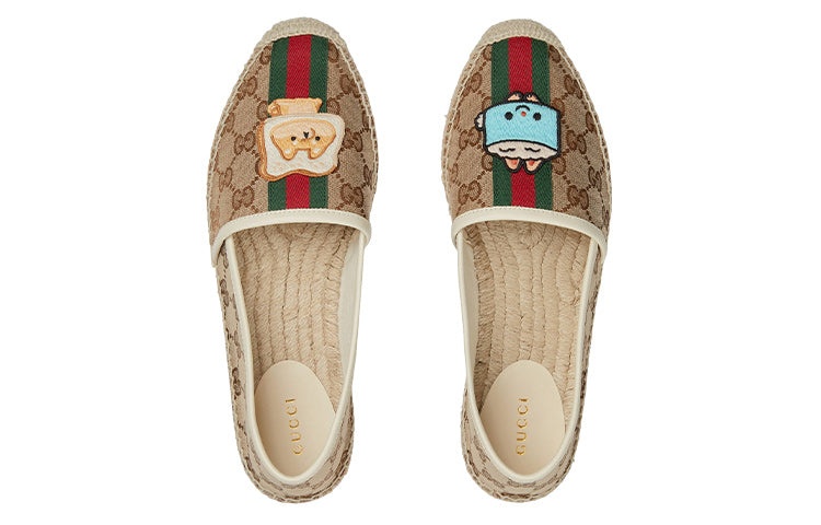 (WMNS) Gucci x Pikarar Appliqu GG Shoes 'Beige' 737513-FABOS-9743 - 4