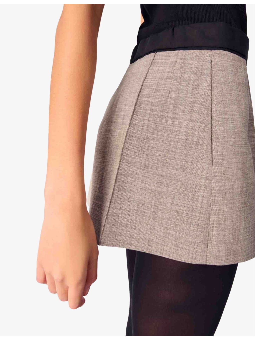 Contrast-Waistband Straight-Leg Mid-Rise Woven Shorts - 5