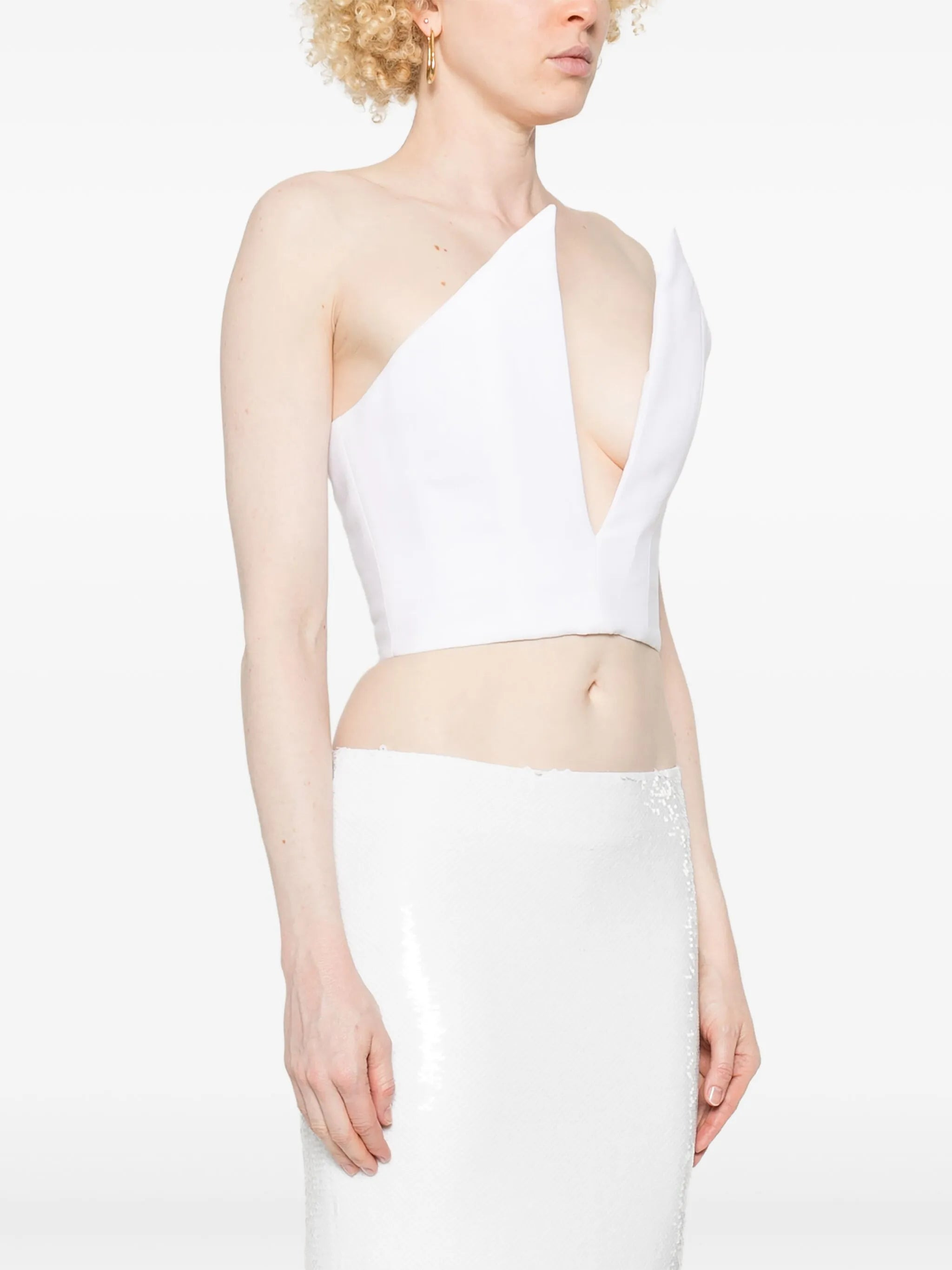 spiky corset crop top - 3