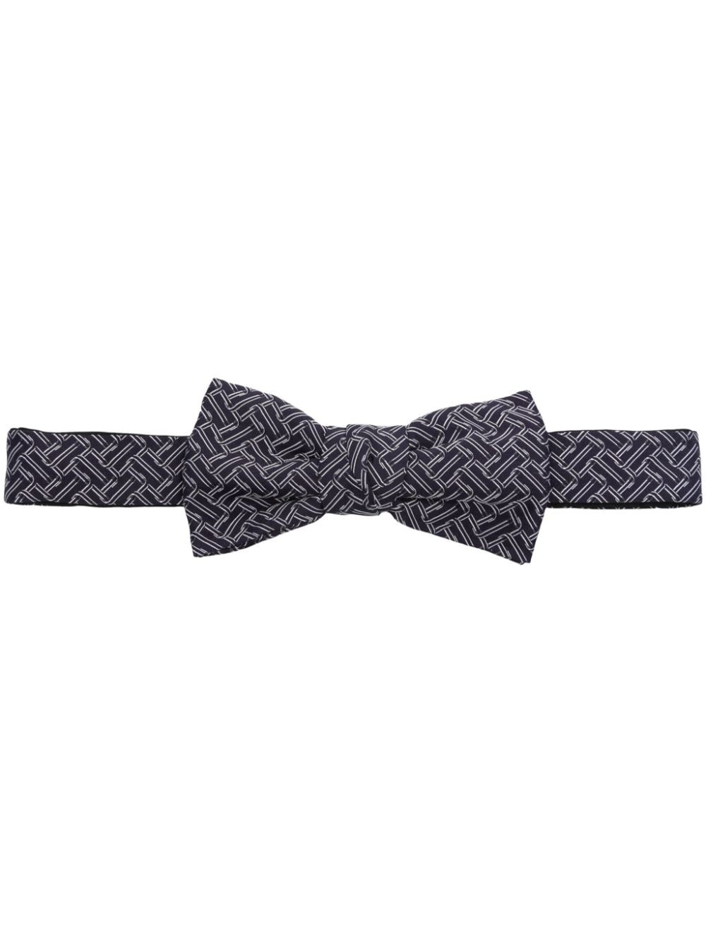 patterned-jacquard silk bow - 1