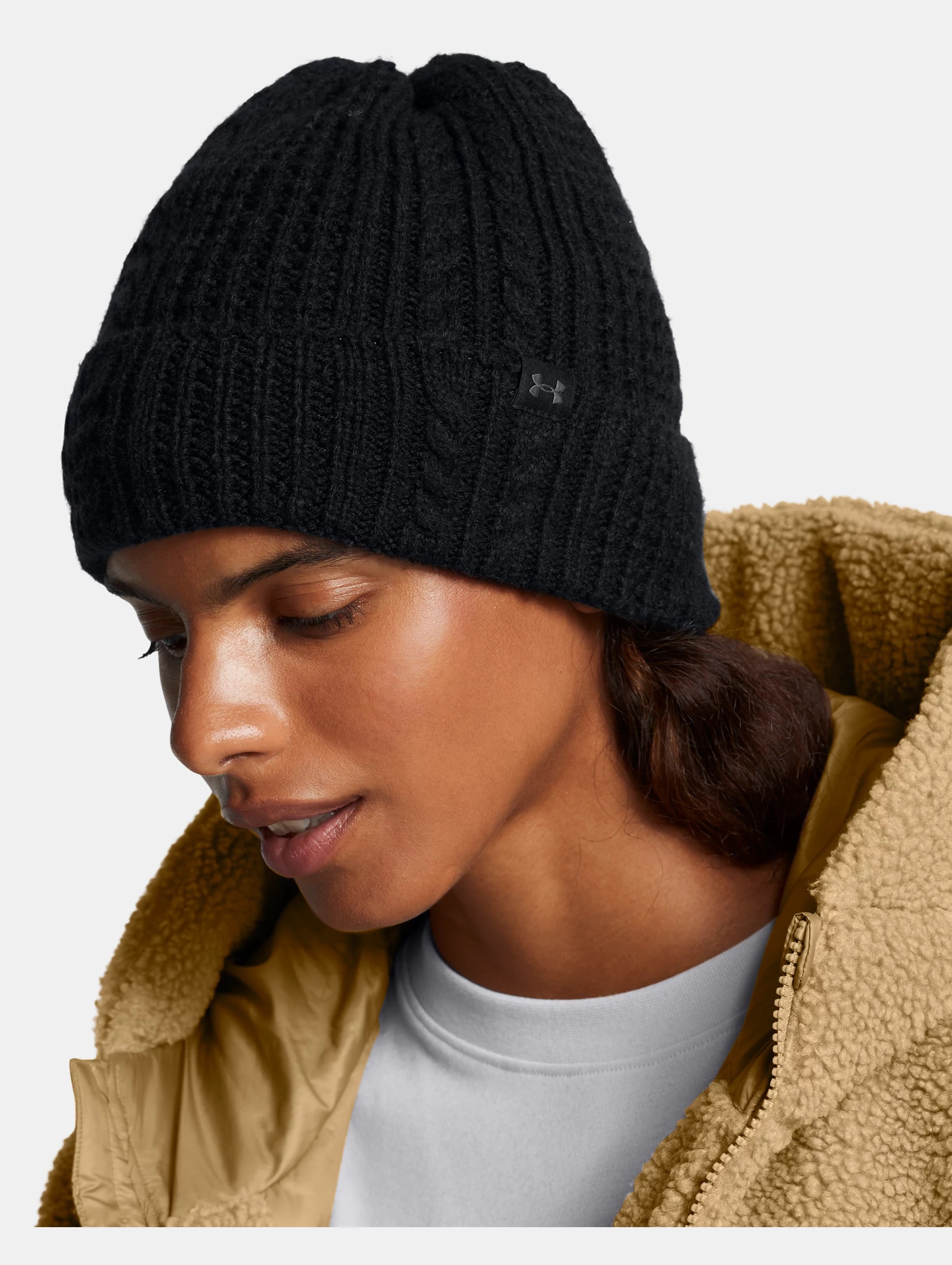 Women's UA Halftime Cable Knit Beanie - 2