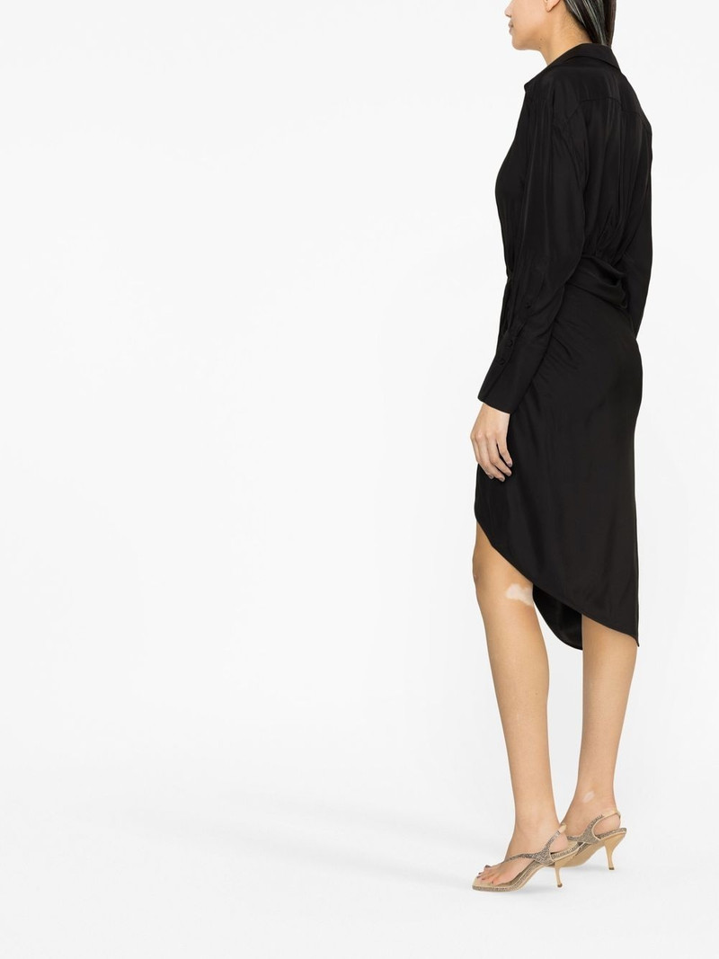 gathered-front shirt dress 3