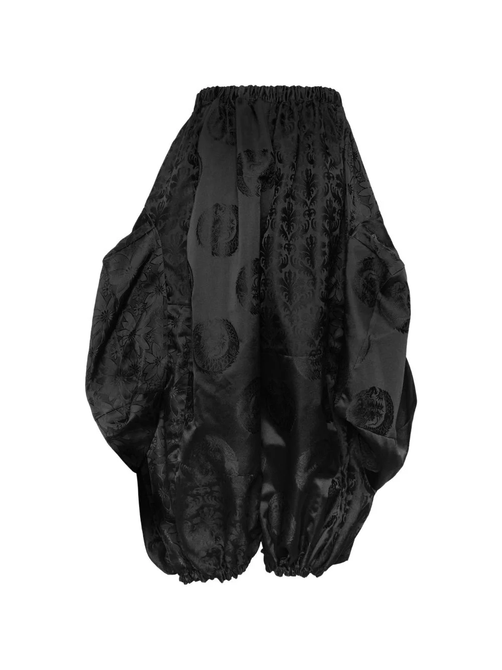 patchwork jacquard-woven trousers - 1