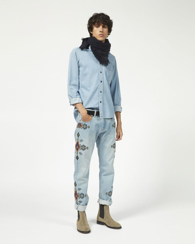 Isabel Marant JASPER embroidered jeans outlook