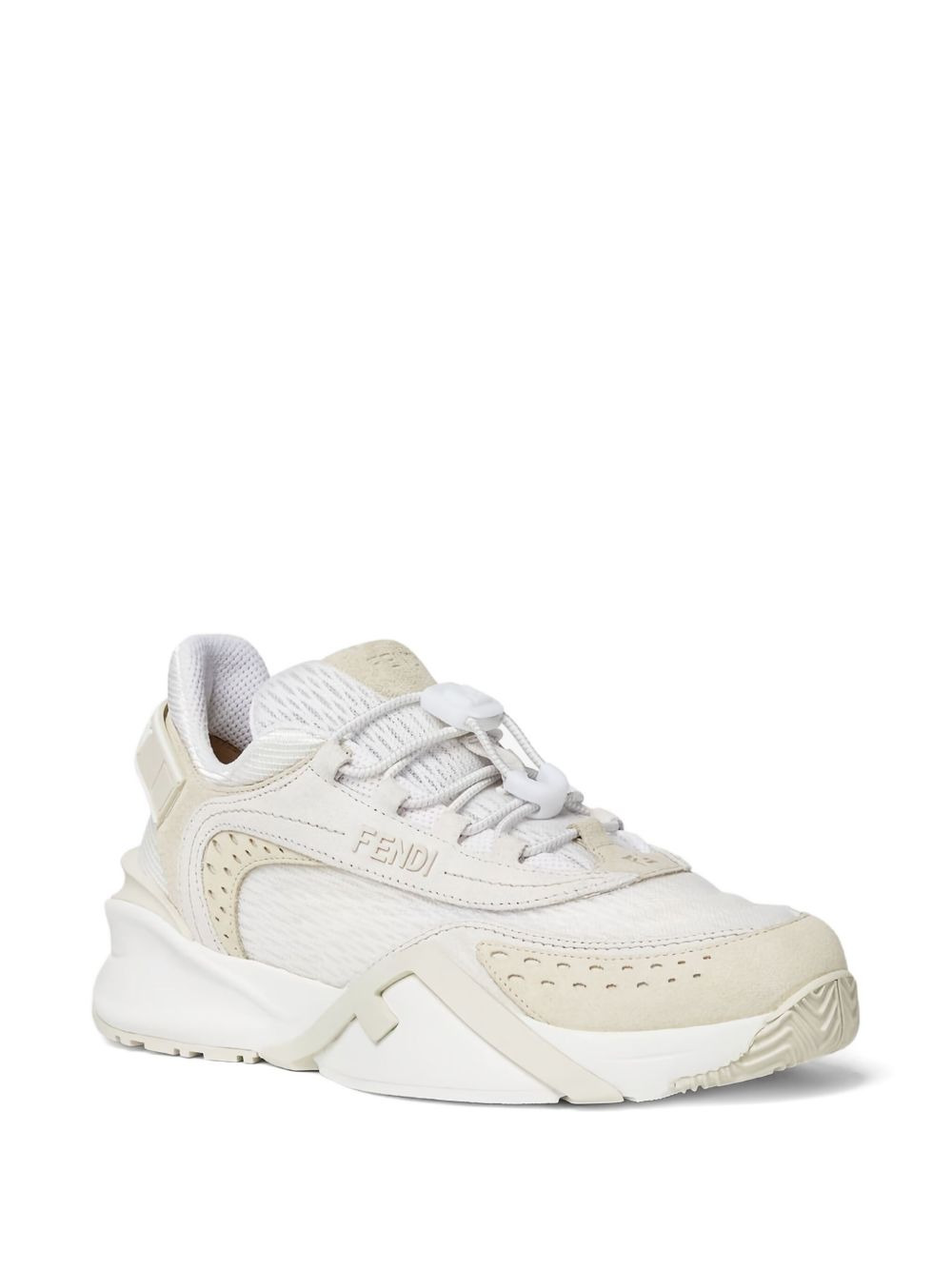 leather lace-up sneakers - 2