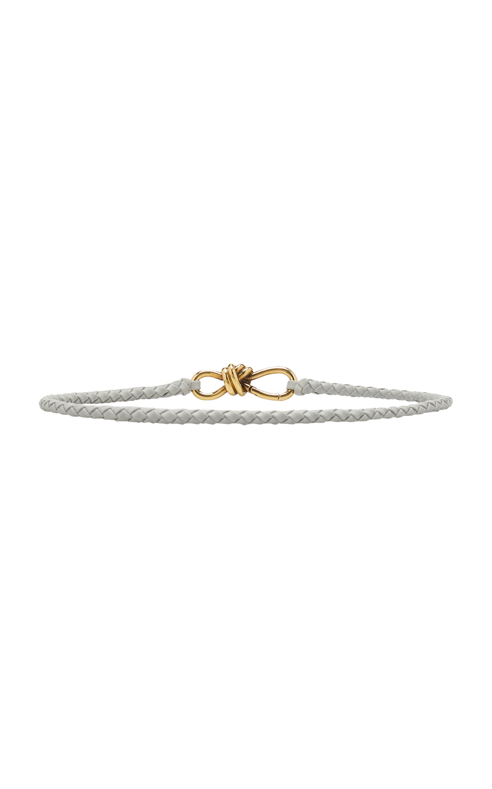 Andiamo Intreccio Leather Belt grey - 3