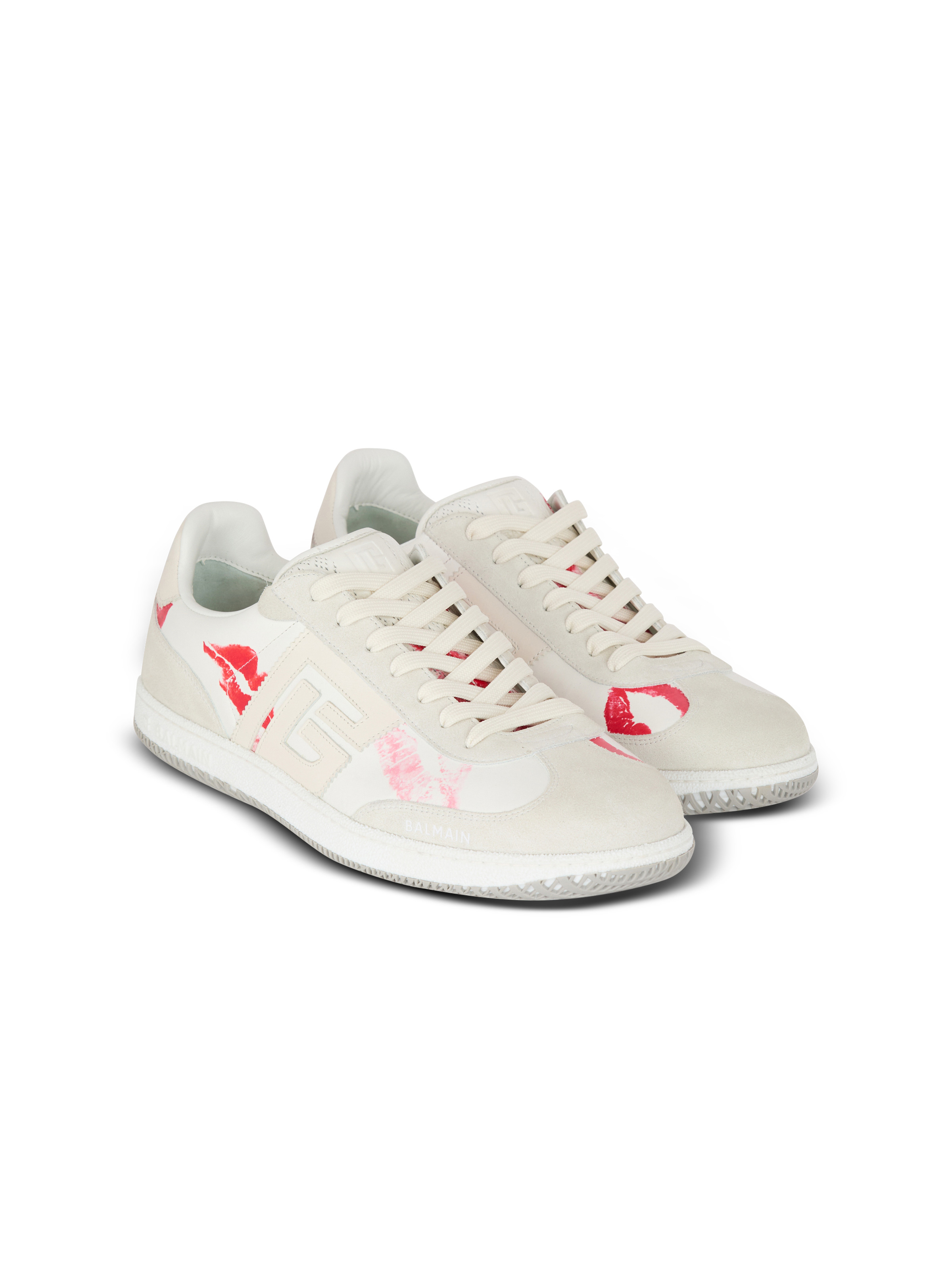 Calfskin Balmain Swan trainers - 2