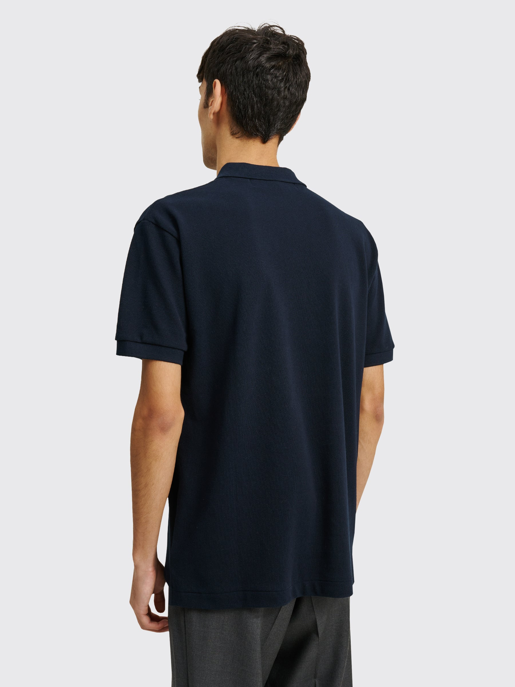 COMME DES GARÇONS PLAY SMALL HEART POLO T-SHIRT NAVY - 4