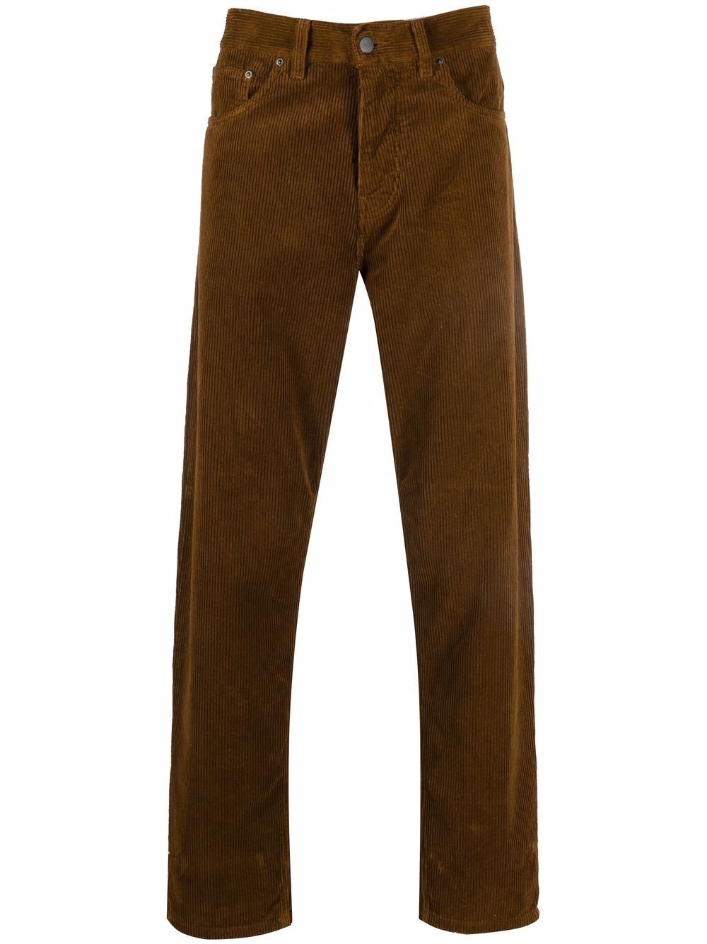 corduroy straight-leg trousers - 1