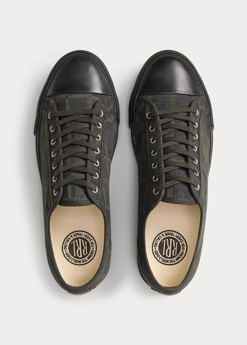 Check-Print Oilcloth Sneaker 5