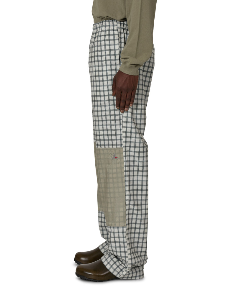 ROA Aair Floweave Printed Check Elasticated Waistband Pants outlook