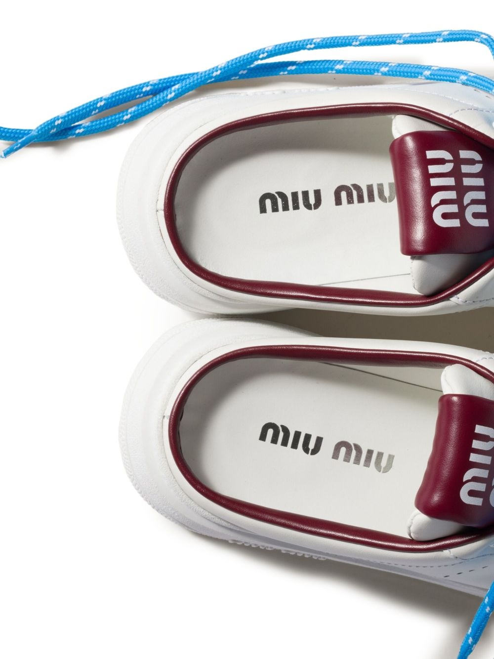 leather sneaker mules - 3