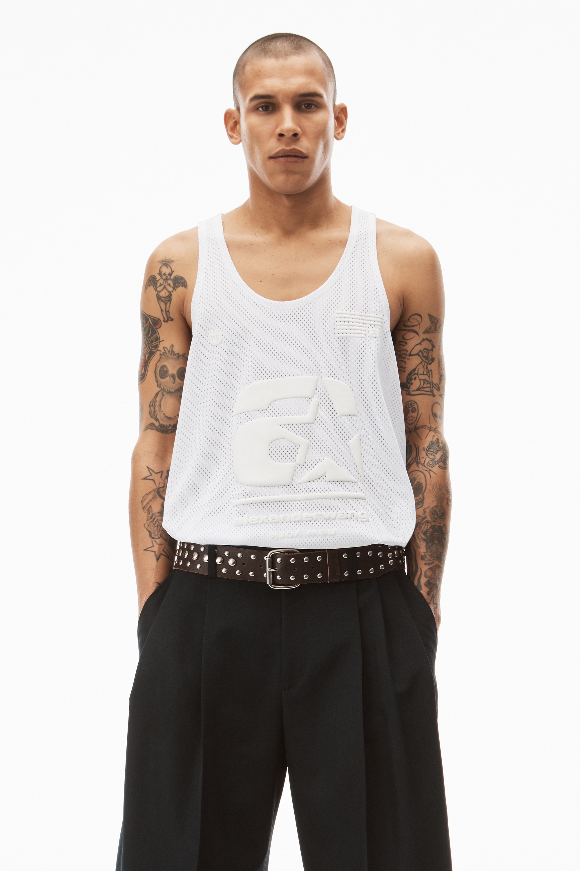 STAR TANK IN ATHLETIC MESH - 2