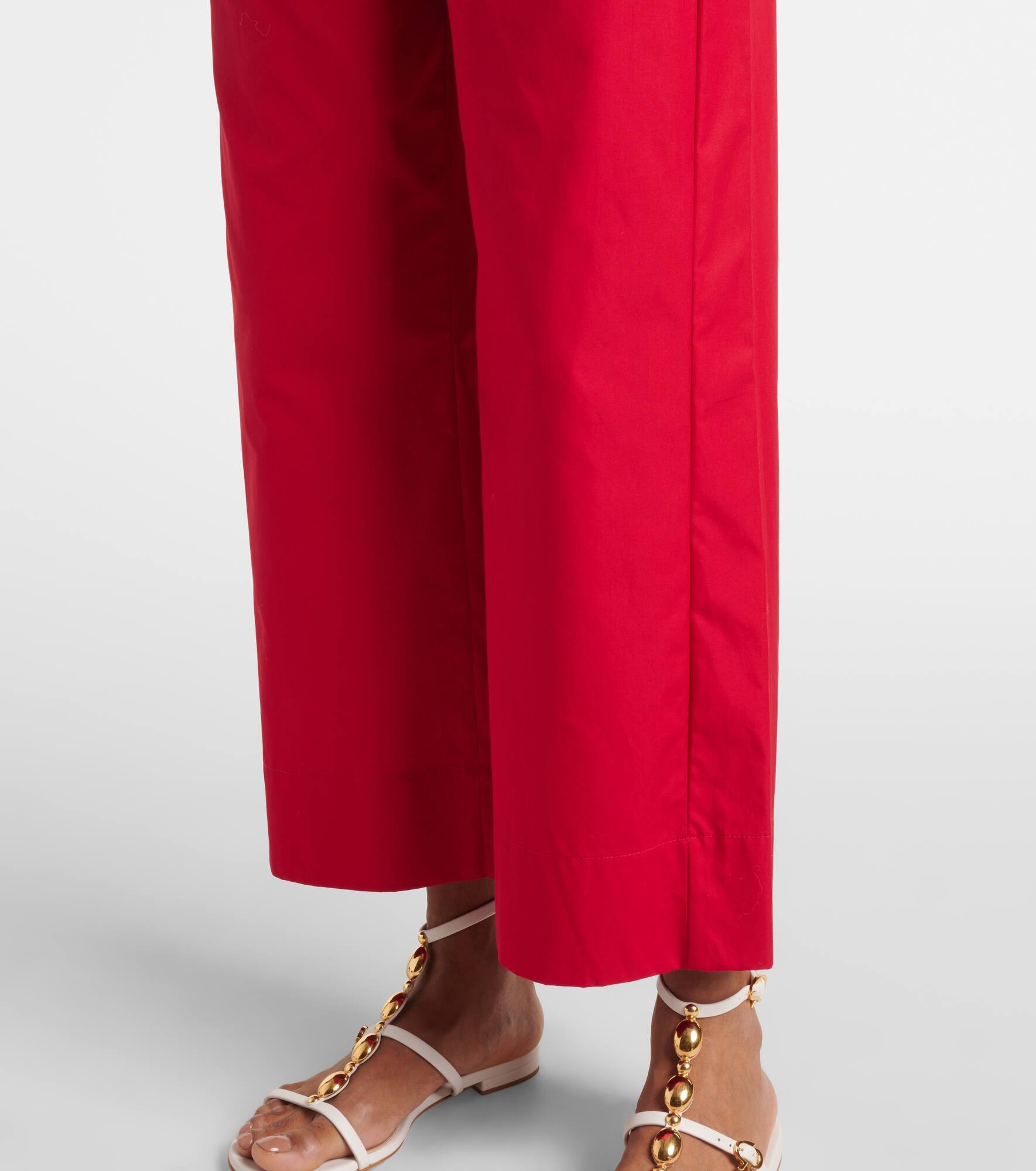 Argento cotton wide-leg pants - 5