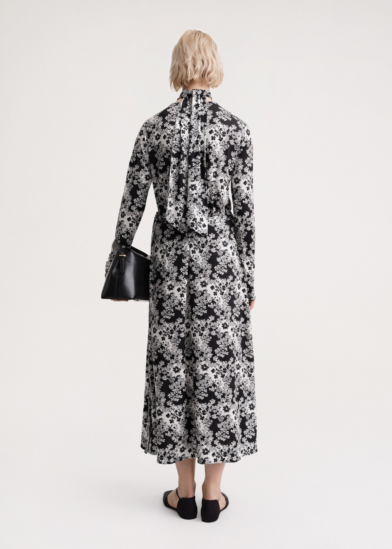 Tie-waist wrap skirt floral - 4