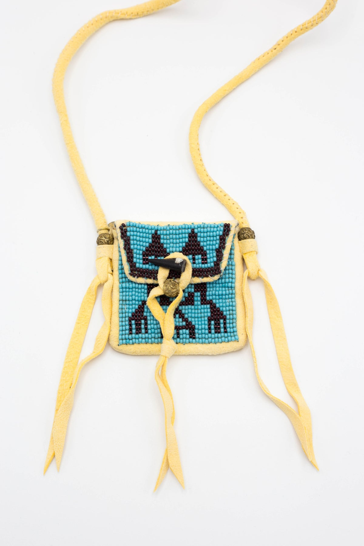 Deer Leather Pueblo Rain Charm - Yellow - 2
