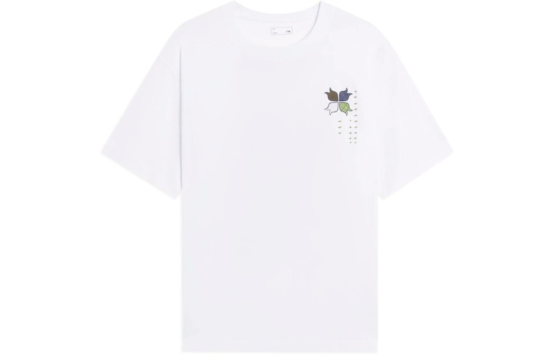 Li-Ning Graphic T-shirt 'White' ATSS597-6 - 1