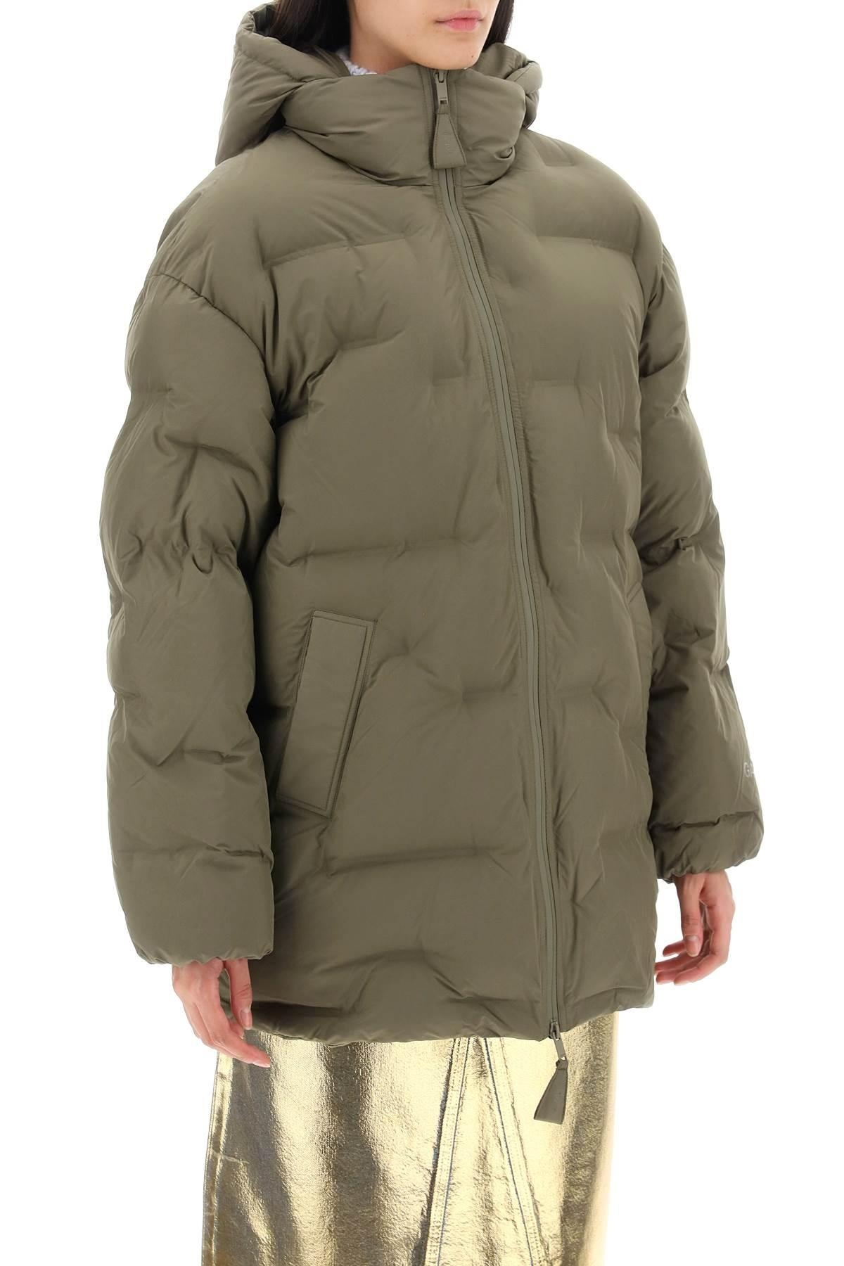 MIDI PUFFER JACKET WITH DETACHABLE HOOD - 3