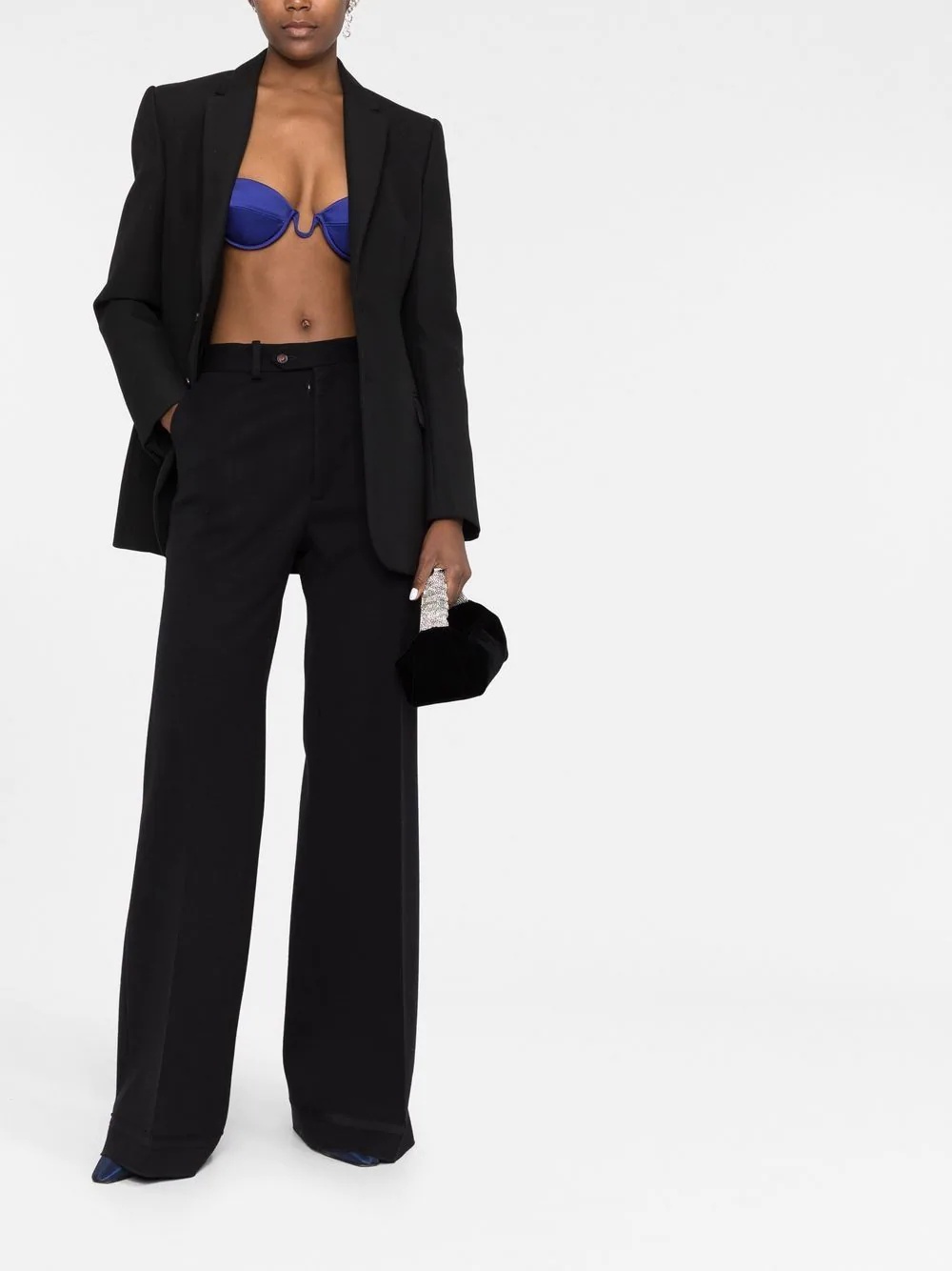 wired satin bra top - 2