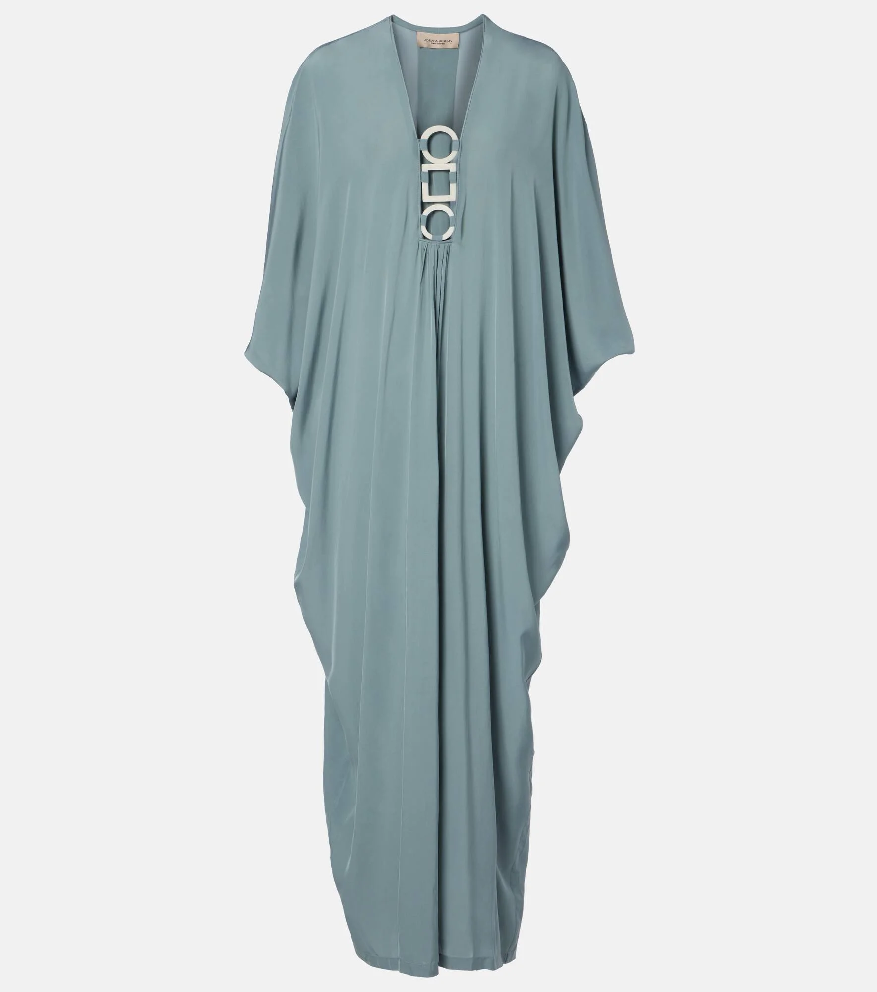 Ring-detail draped kaftan - 1