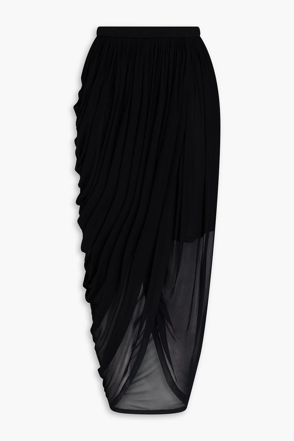 Draped jersey maxi skirt - 1