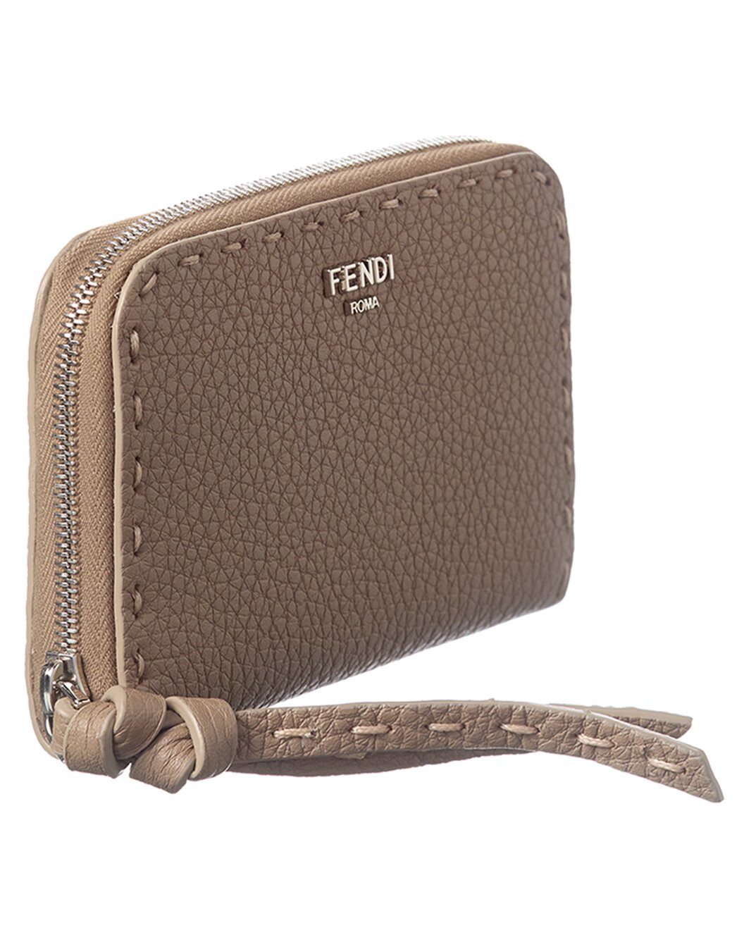 FENDI Zip Around Peekaboo Mini Leather Wallet - 4