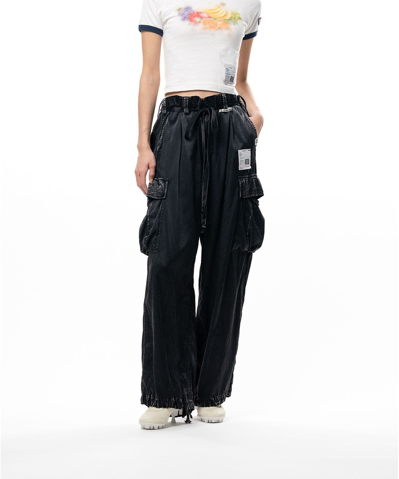 Satin Cargo Pants 3