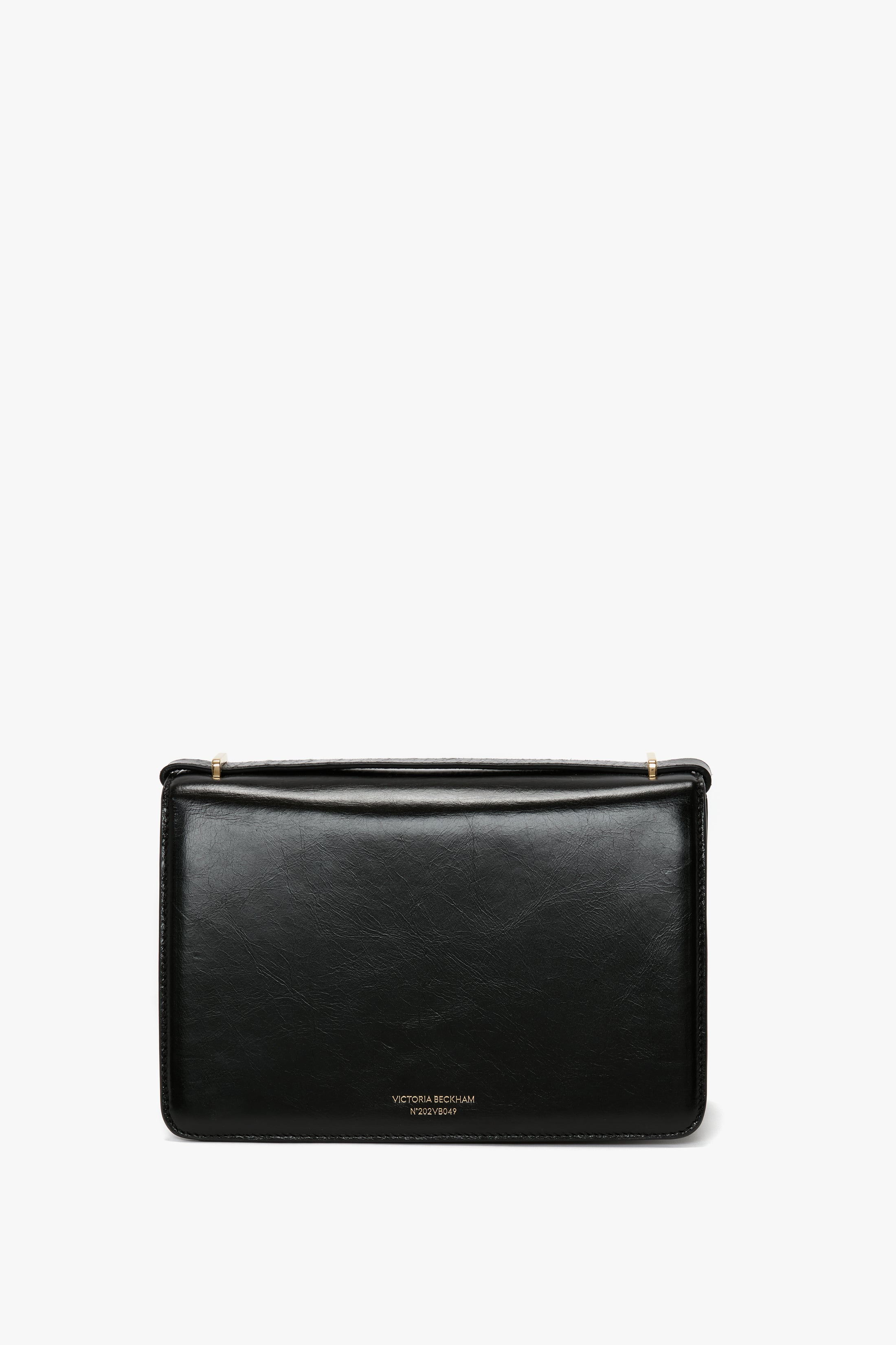 202 Crossbody Bag In Black Distressed Leather - 6