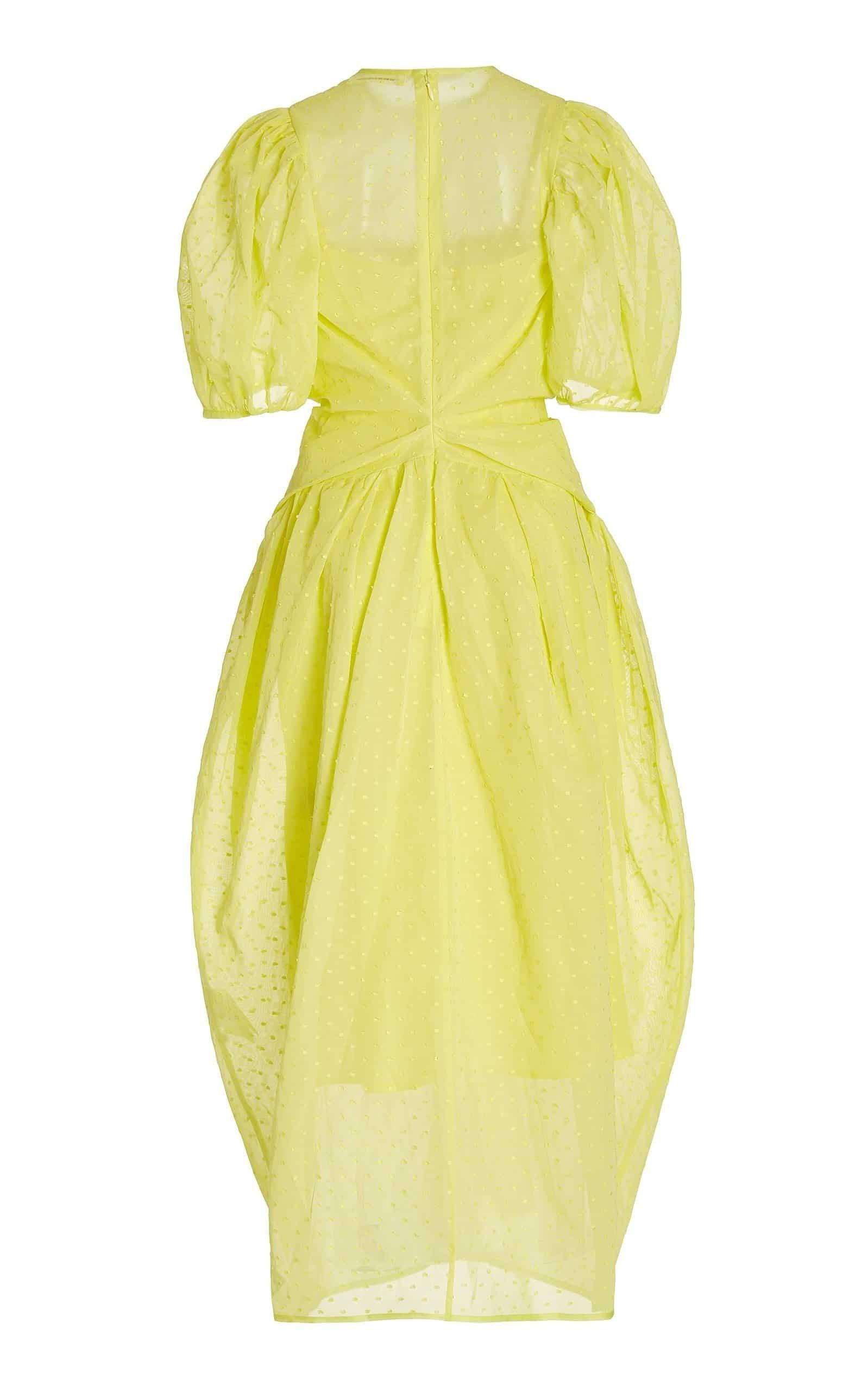 Juniper Puff-Sleeved Midi Dress - 6