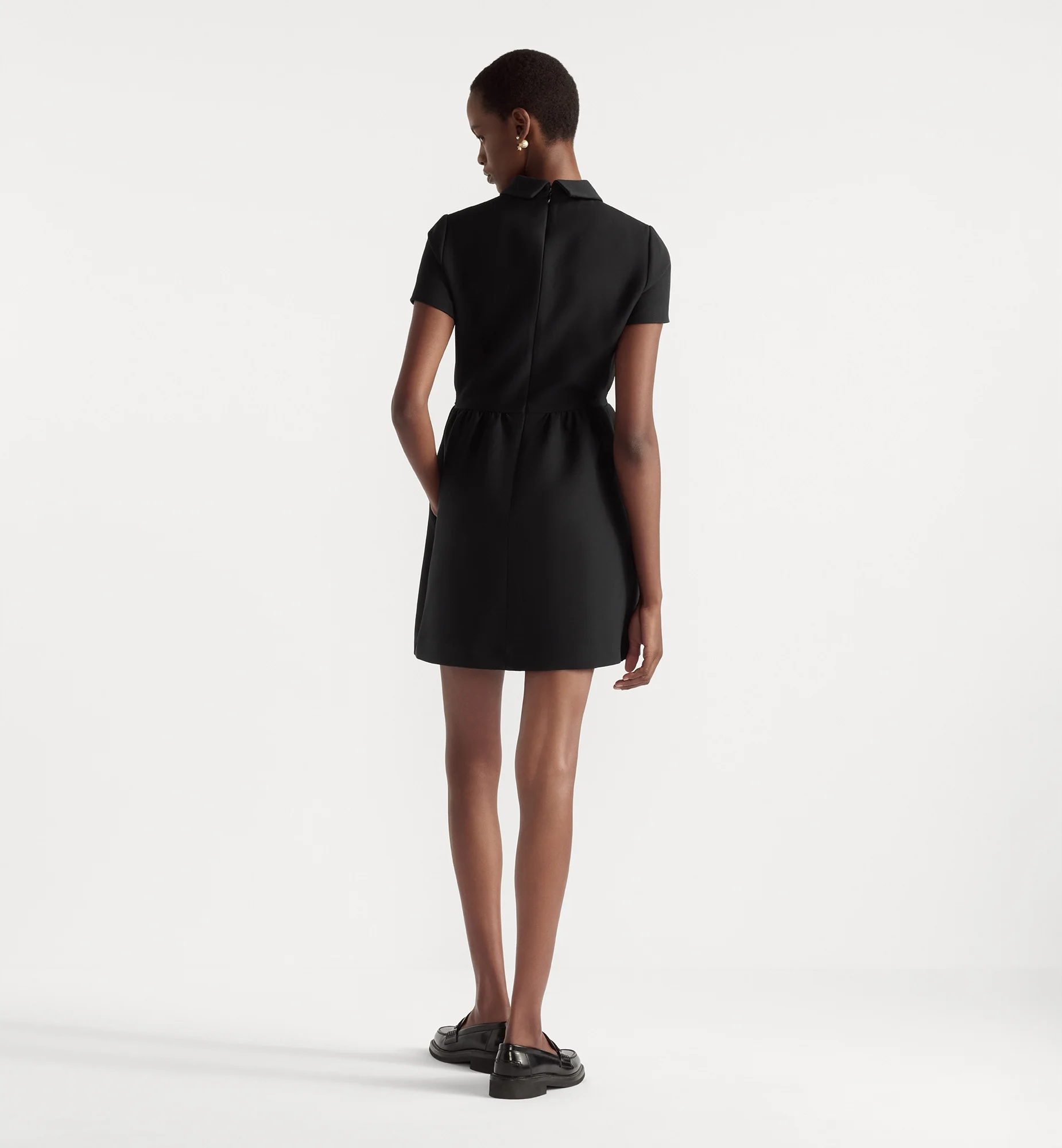 Dior Fitted Dress with 'CD' Buttons - 111R07A1166_X9009 | REVERSIBLE