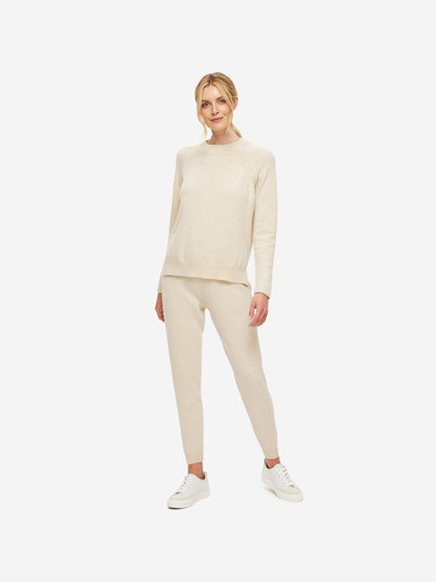 Derek Rose Women's Track Pants Daphne Cashmere Cream outlook