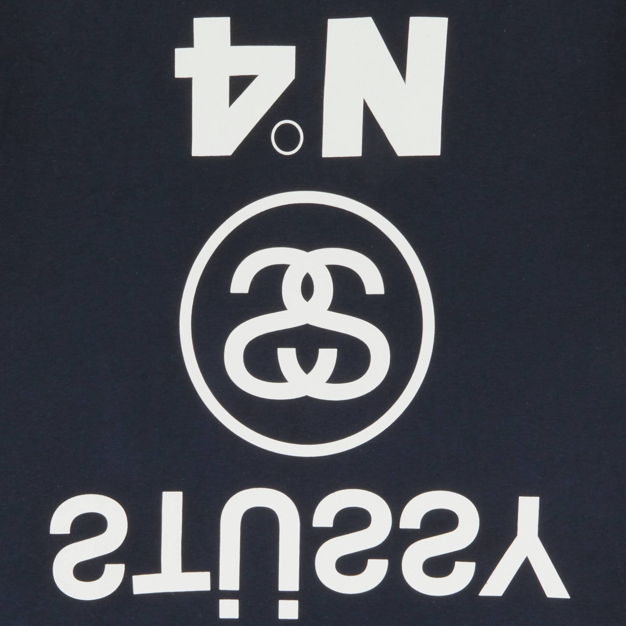 Stussy Upside Down Tee 'Navy' - 3