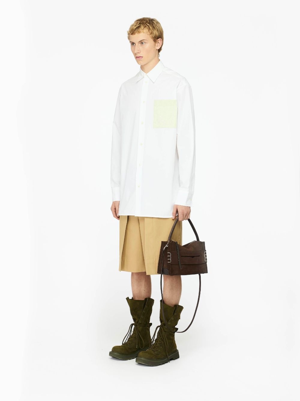 FOLDED FRONT PLEAT SHORTS - 4