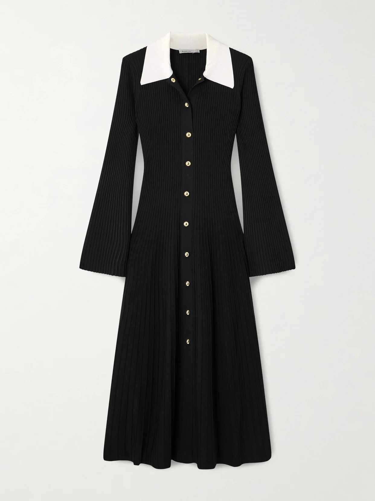 Philippa Ribbed-knit Midi Dress - 1