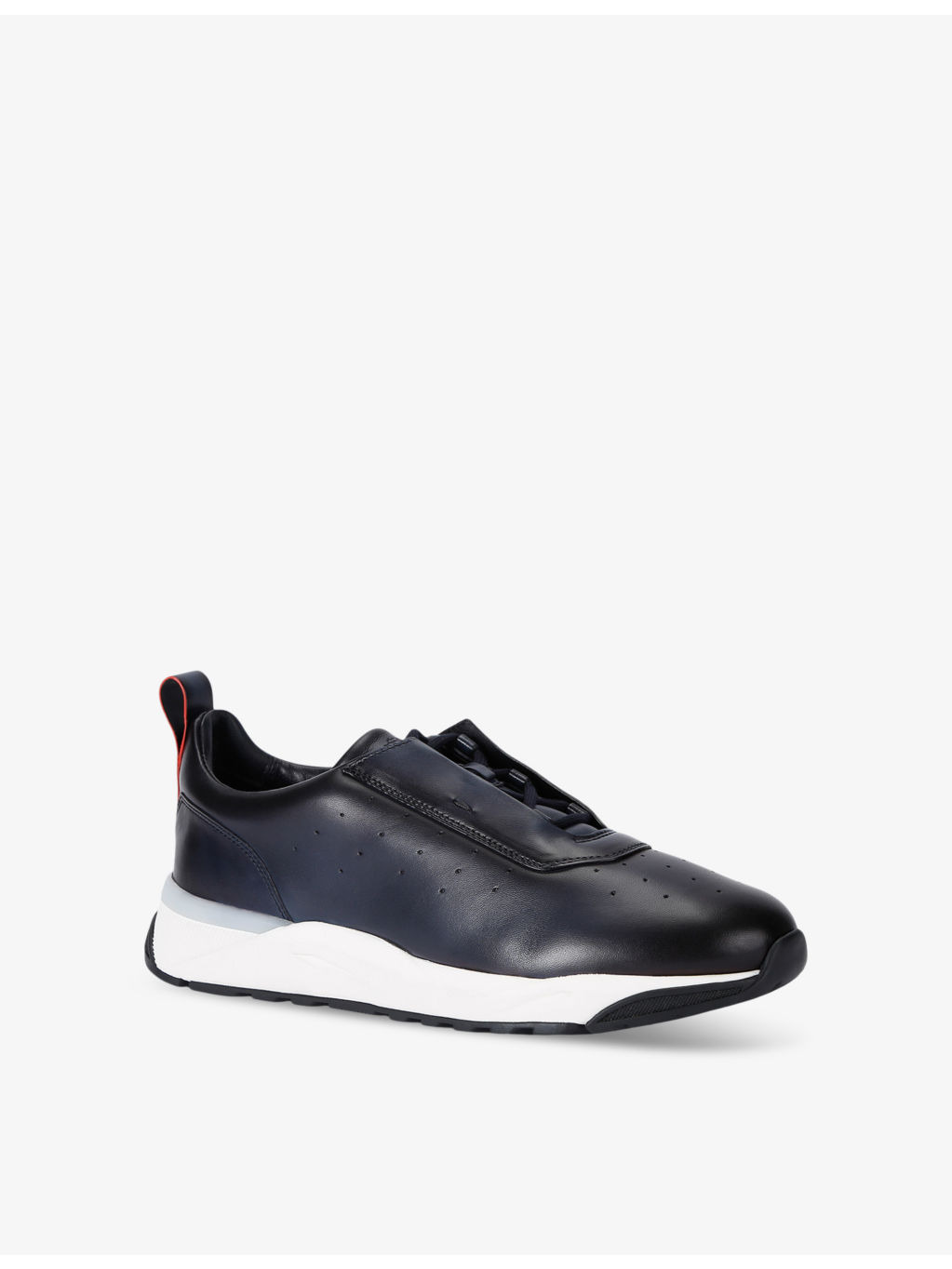 Innova perforated leather low-top trainers - 3