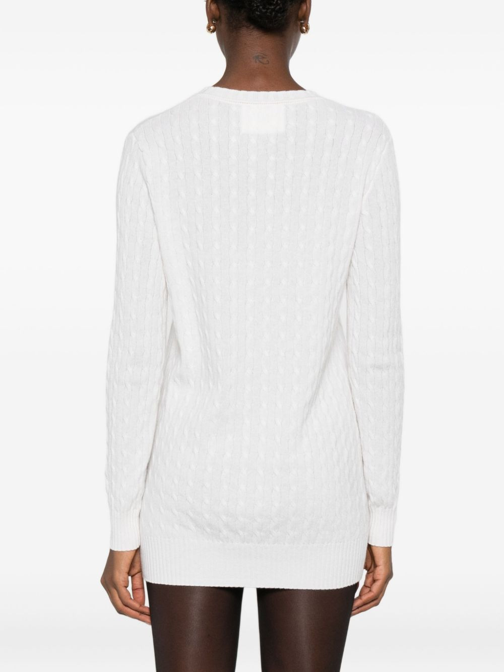 cable-knit button cardigan - 4