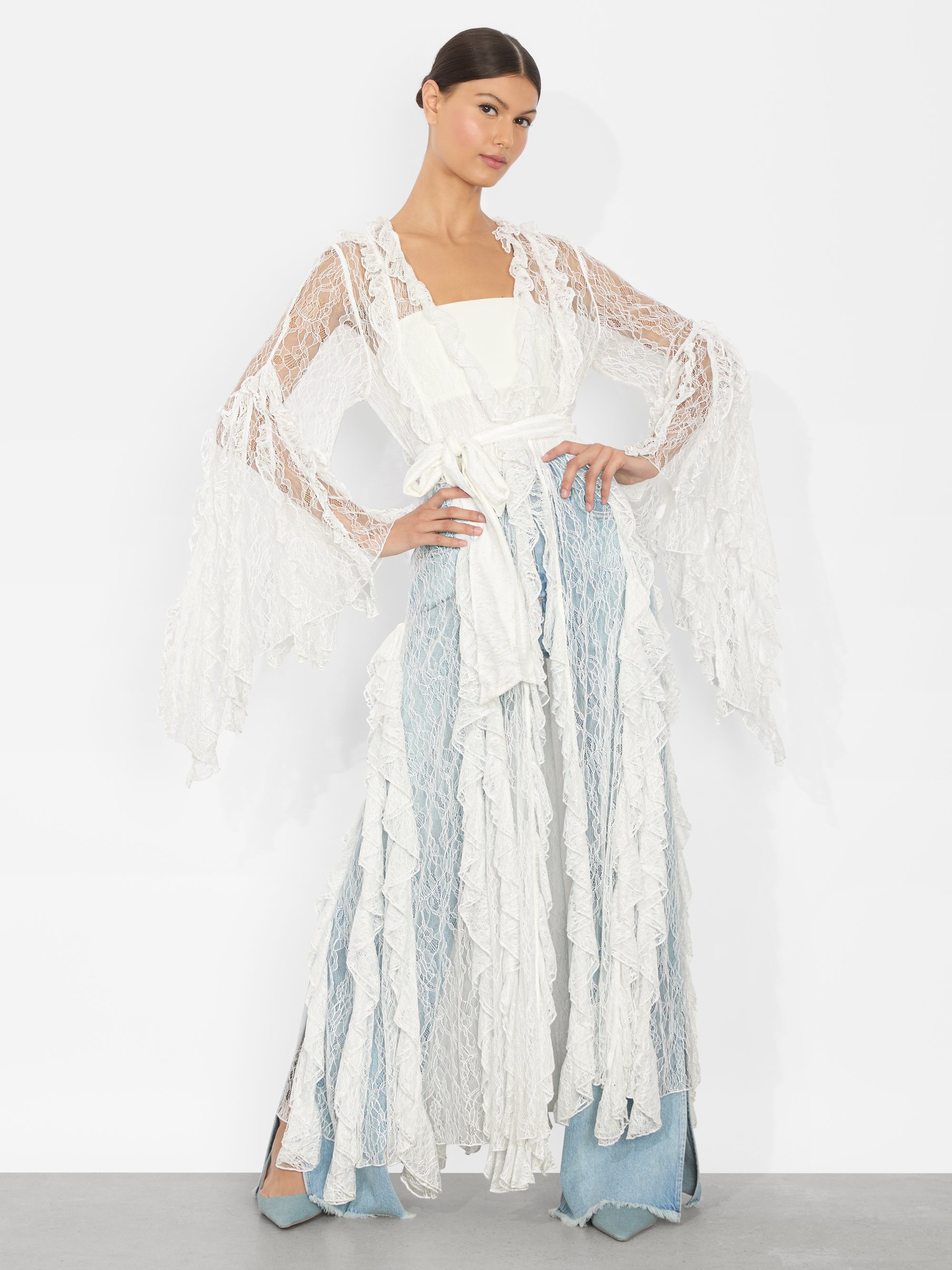 CHER RUFFLE MAXI ROBE - 5