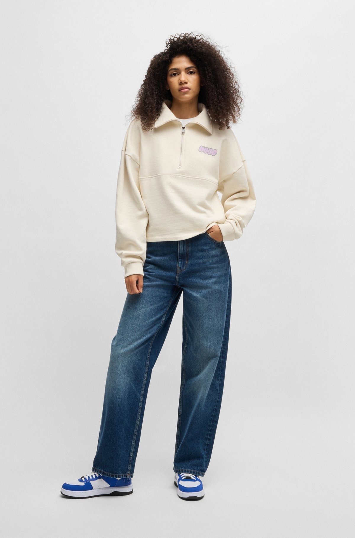 COTTON-TERRY SWEATSHIRT WITH SEASONAL LOGO GRAPHICS - 3
