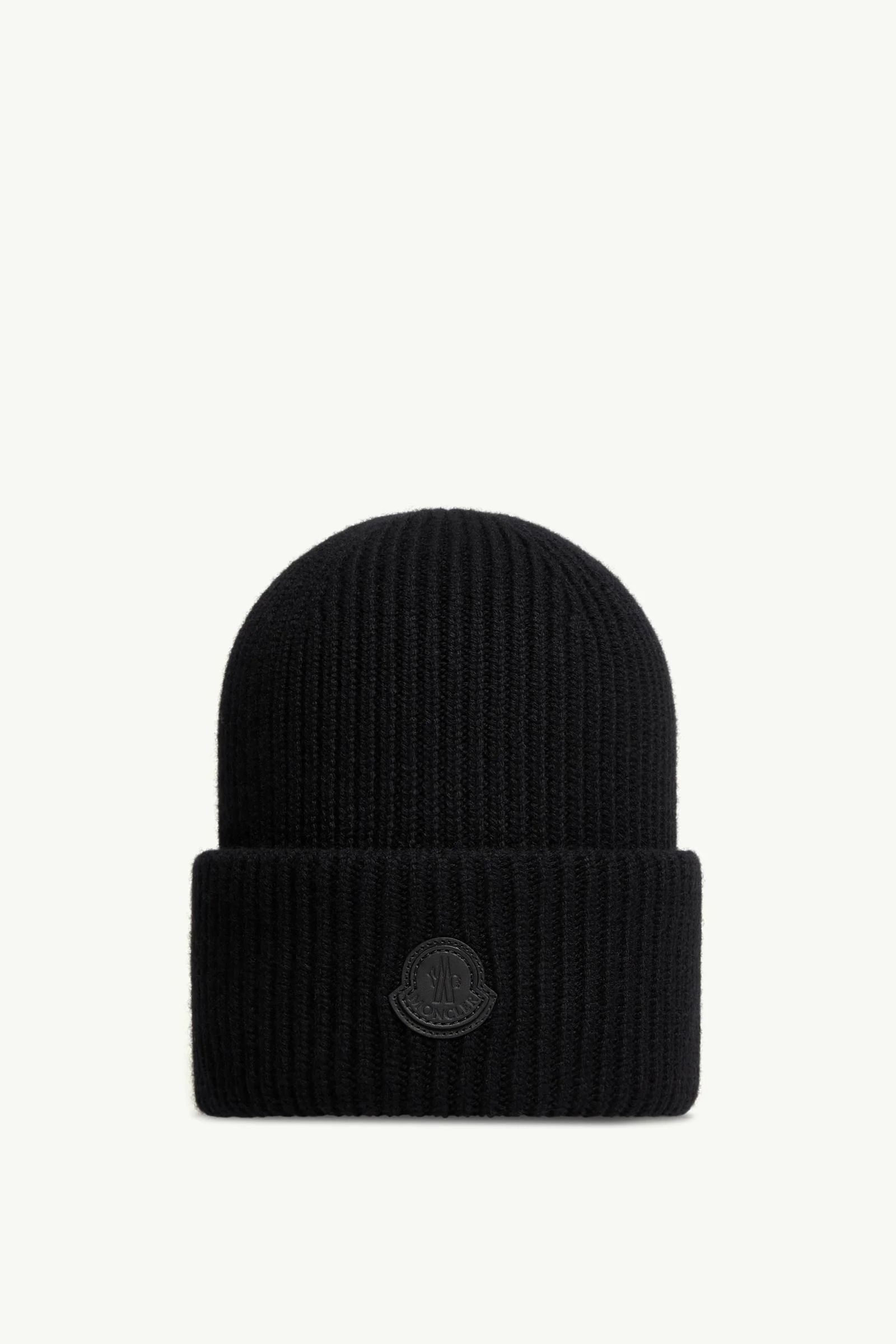 Leather Logo Cashmere Beanie - 1