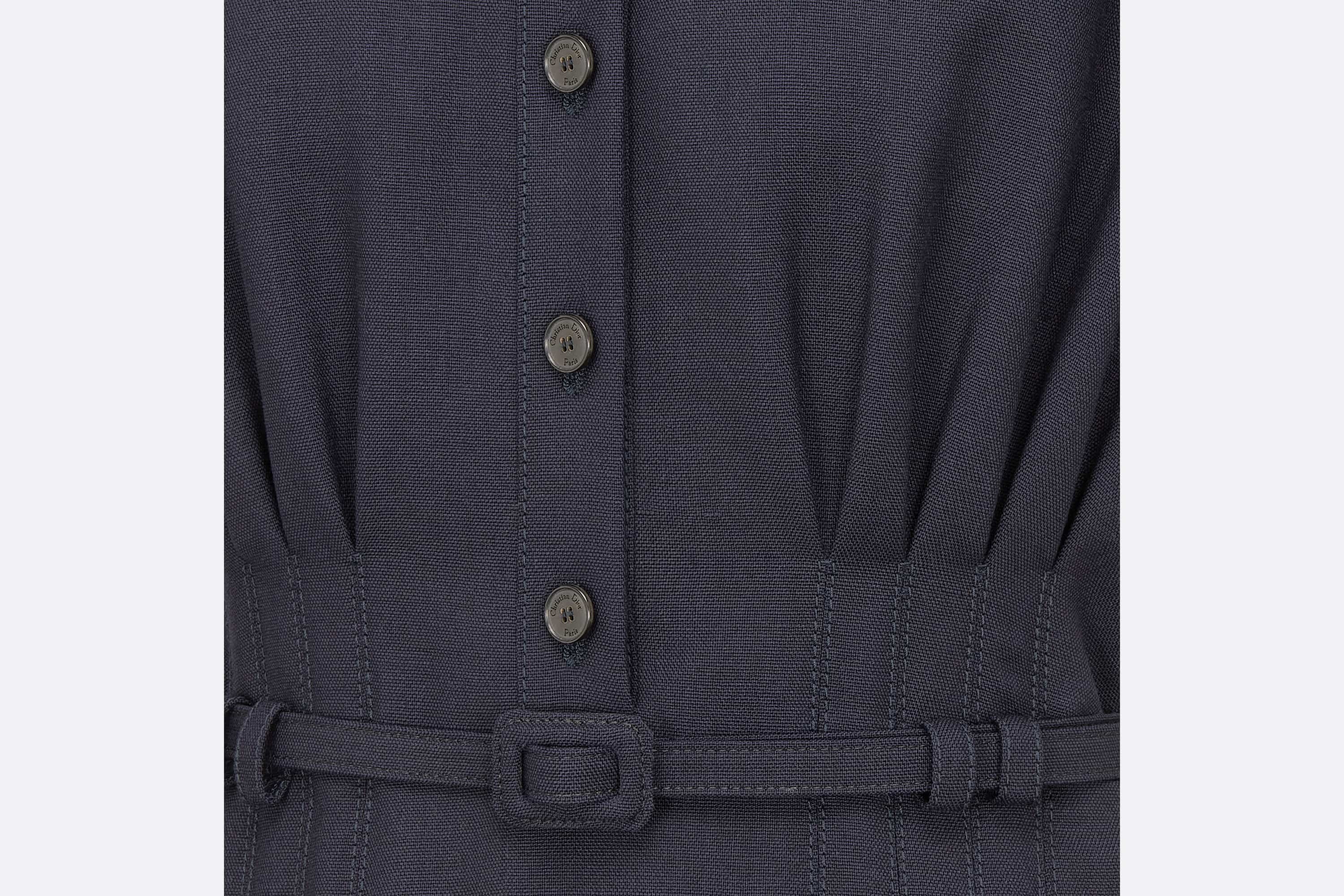 Belted Mid-Length Dress - 3