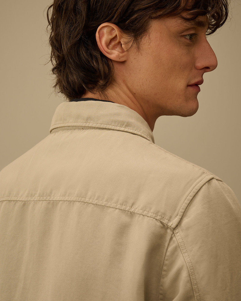 Cotton/Linen Zipped Lens Overshirt 6