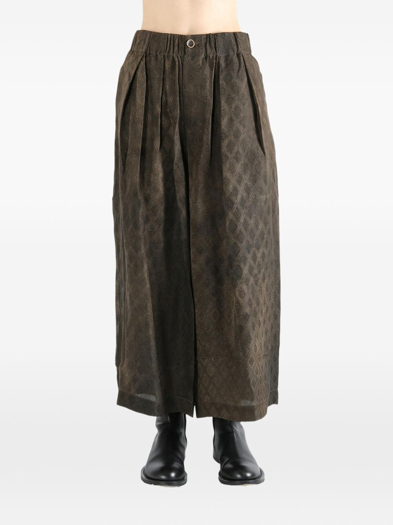 UMA WANG pleated pattern trousers outlook