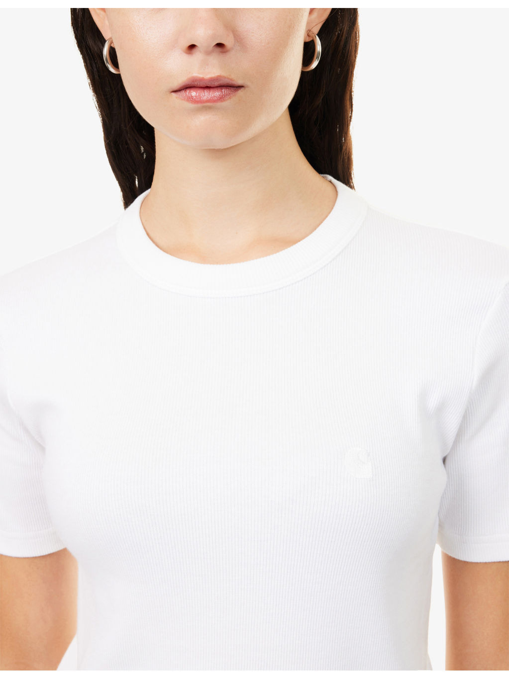 Philipa Ribbed Stretch-Cotton T-Shirt - 5