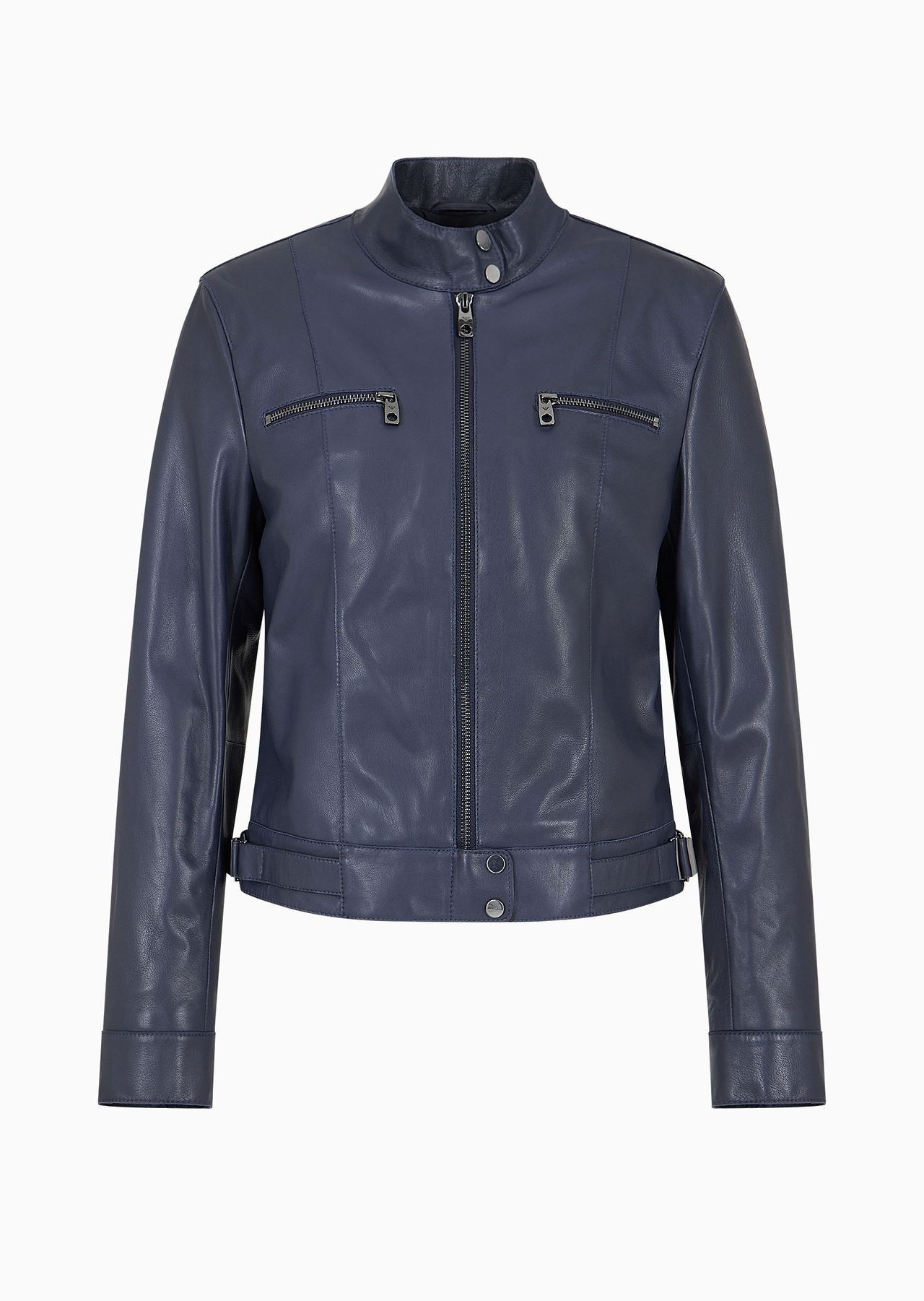 Biker jacket in lambskin nappa leather with a soft feel - 1