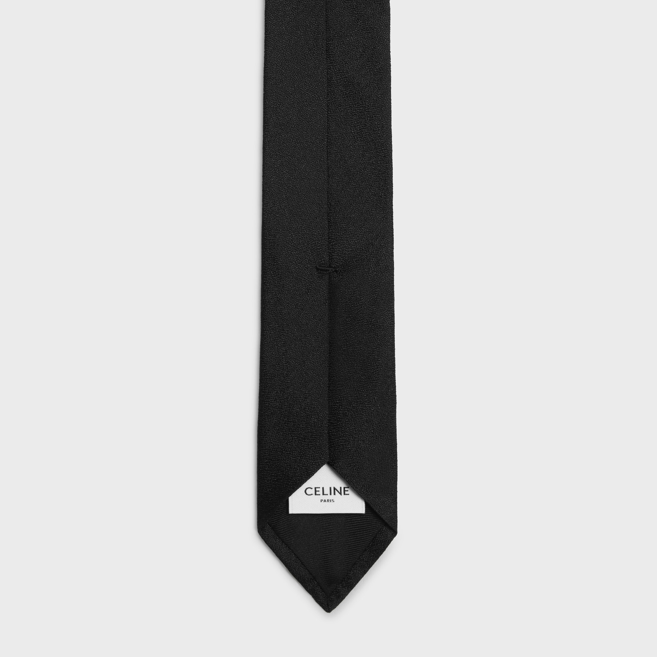 thin tie in textured silk - 3