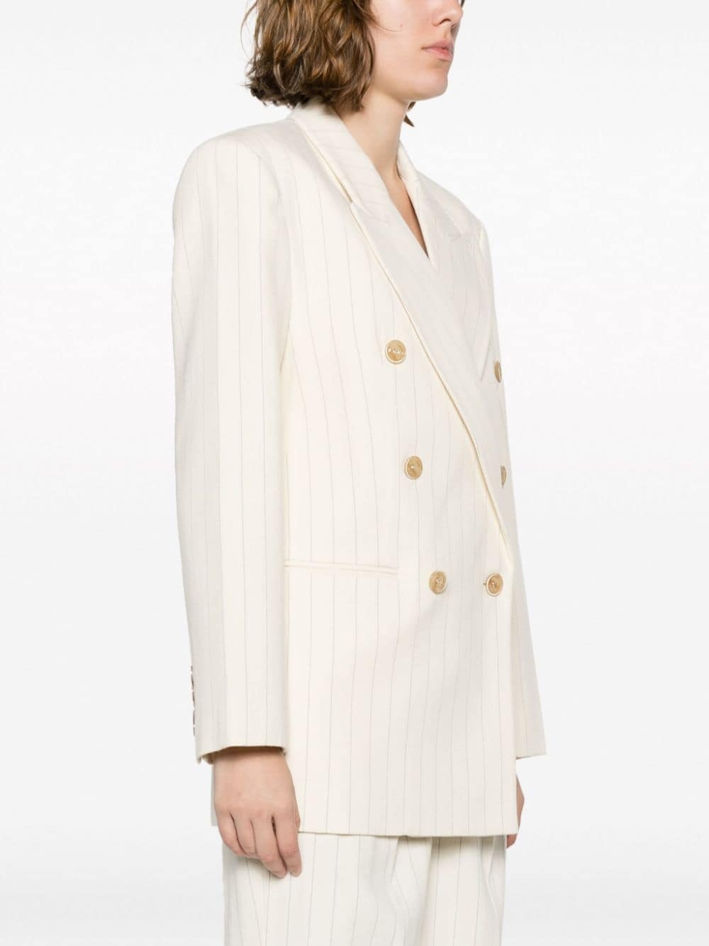 Luminosity pinstriped double-breasted blazer - 3