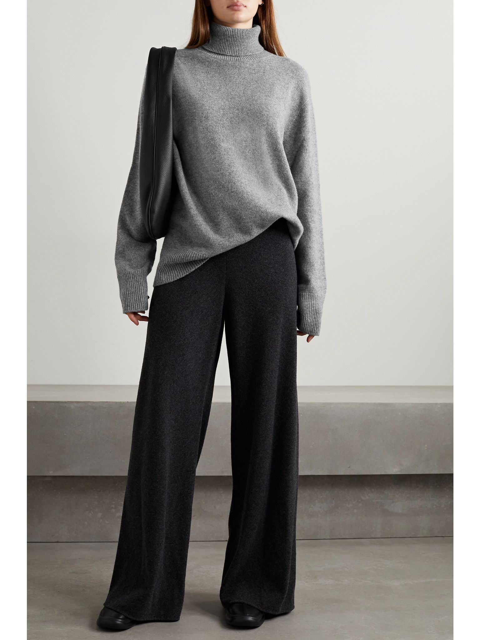 Essentials Stepny wool and cashmere-blend turtleneck sweater Gray - 2