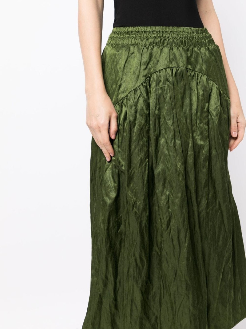 crushed A-line skirt 5
