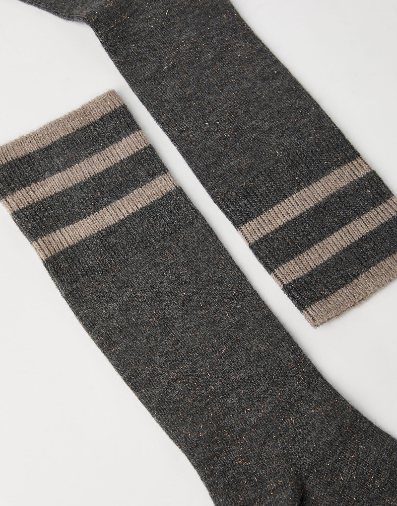 Brunello Cucinelli Sparkling cashmere knit socks outlook