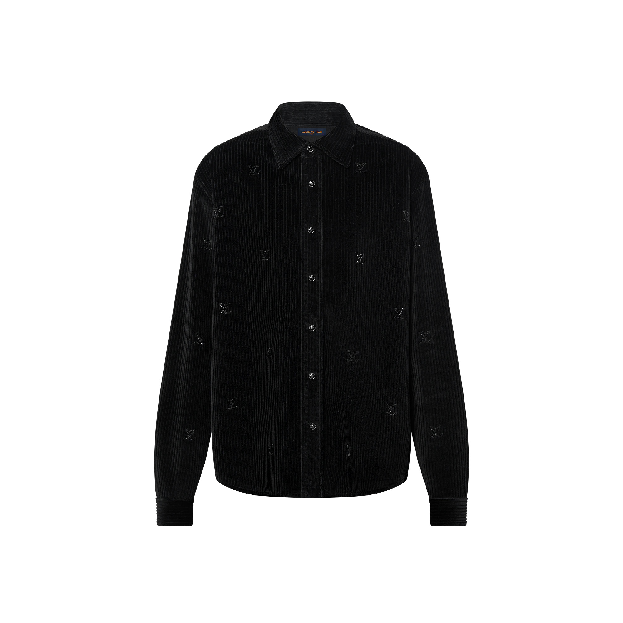 Button-Down Long-Sleeved Corduroy Shirt - 1